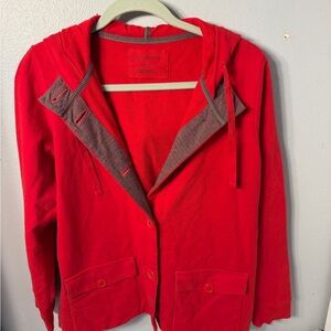 Liz Claiborne Bold Red Apparel jacket hoodie